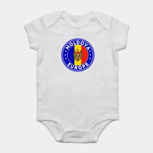 Moldova Europe Baby Bodysuit